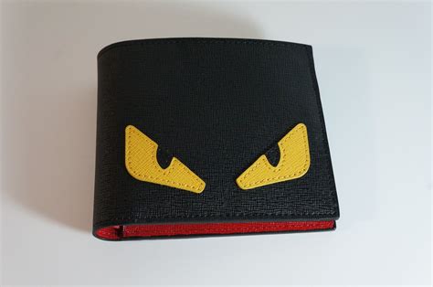 fendi monster zip around wallet|fendi monster eyes bifold wallet.